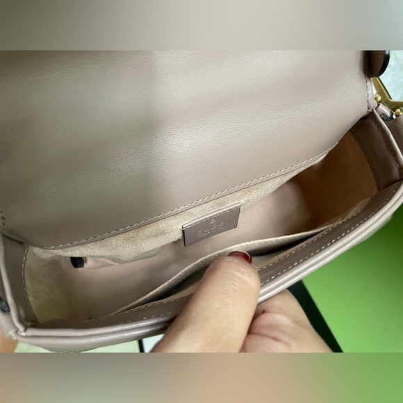 Gucci GG Marmont Dusty Pink Mini Top Handle Bag 🩷 - Picture 11 of 16